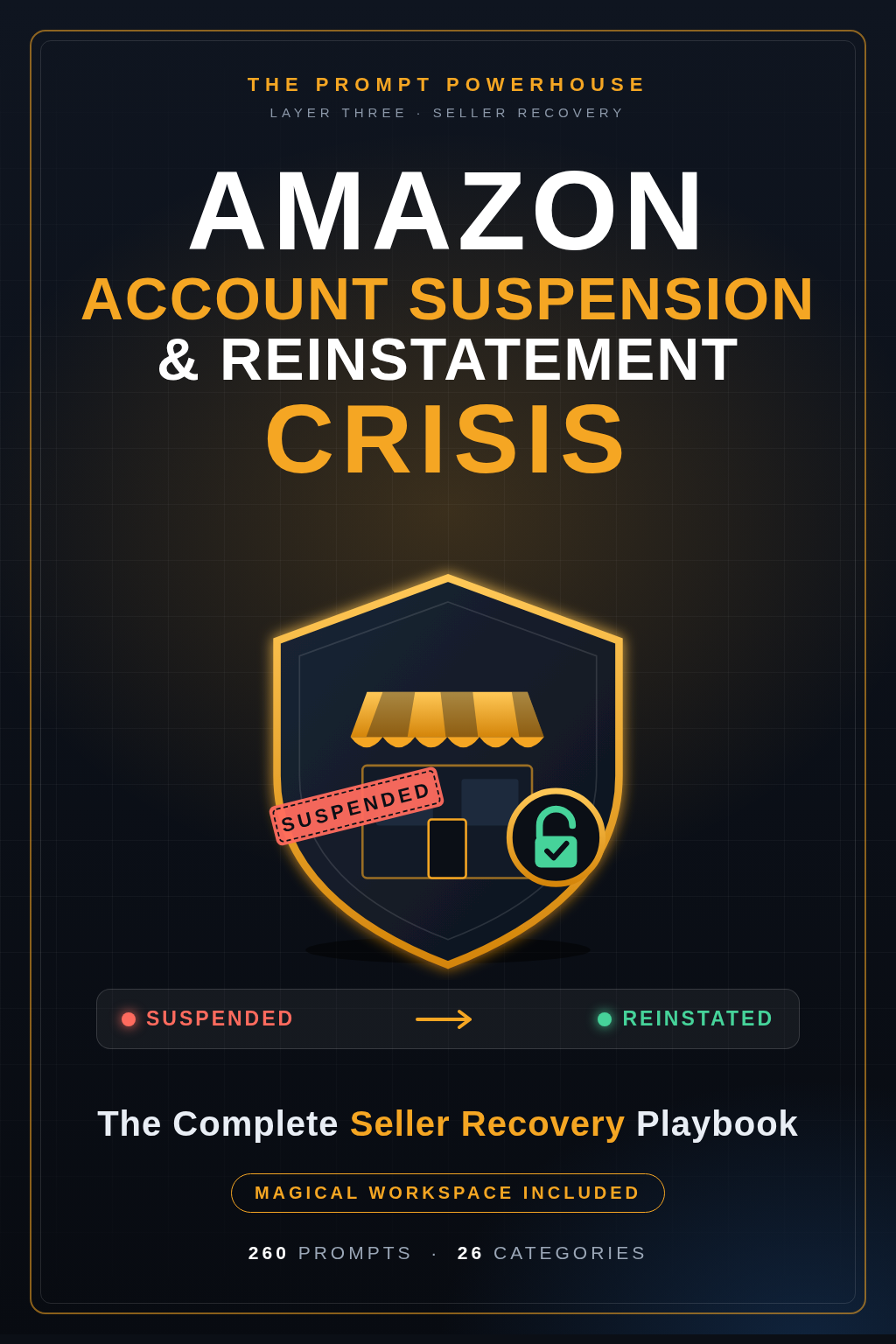 Amazon Account Suspension & Reinstatement Crisis: The Complete Seller Recovery Playbook cover