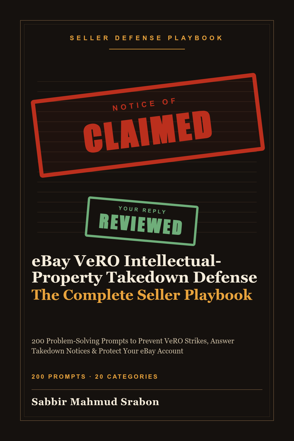 eBay VeRO Intellectual-Property Takedown Defense: The Complete Seller Playbook cover