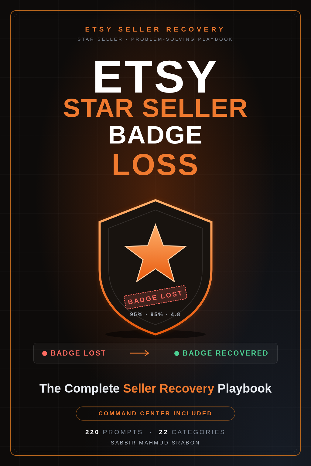 Etsy Star Seller Badge Loss: The Complete Seller Recovery Playbook cover